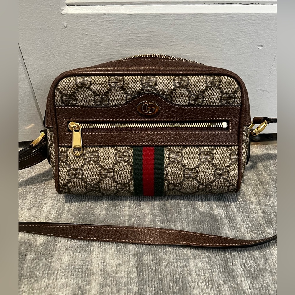 Gucci OPHIDIA GG SUPREME MINI BAG